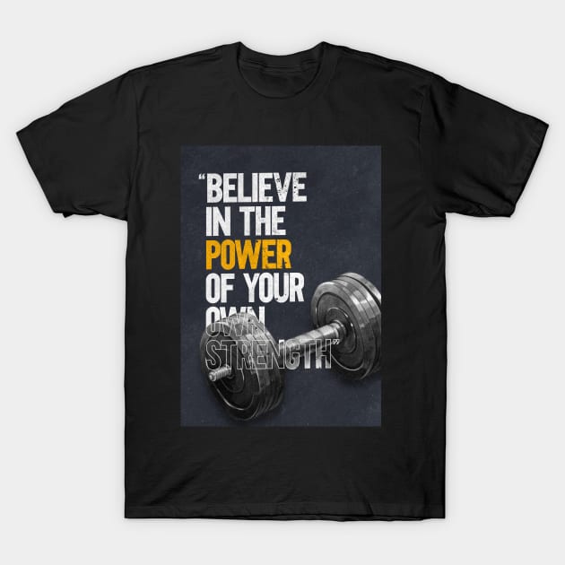 Workout Motivation T-Shirt by AlfinStudio